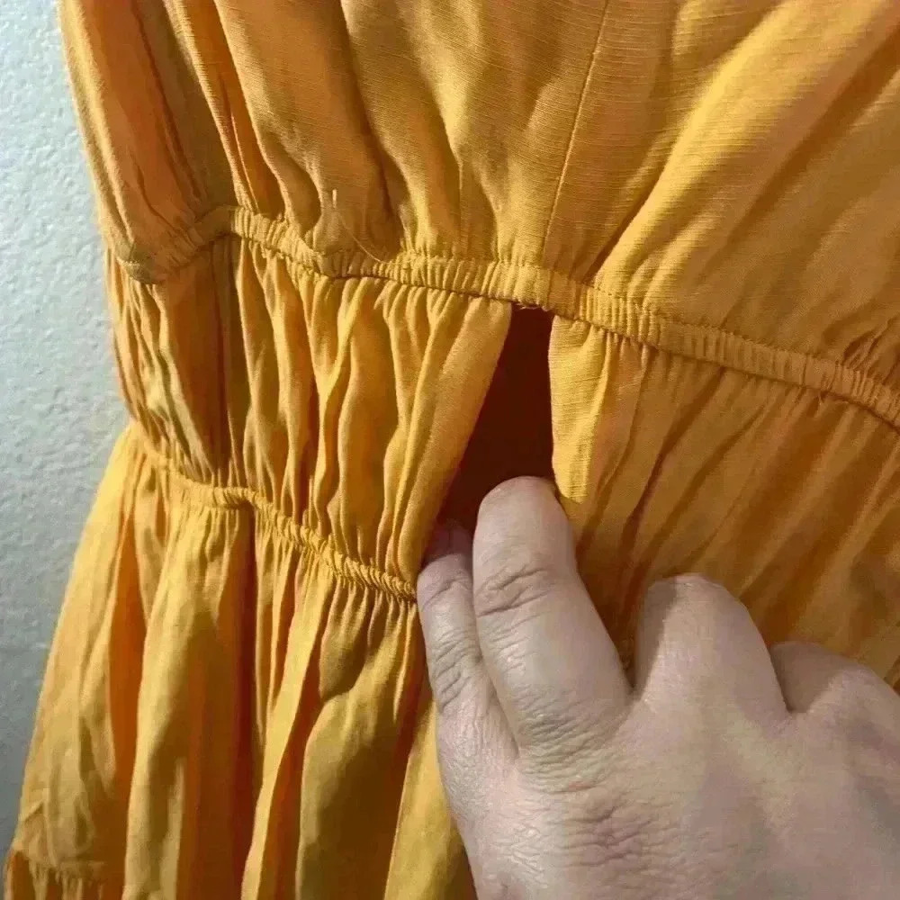🆕And Now This Plus-Size Tier Light Orange Maxi Dress 0XL🆕 - Picture 7 of 16